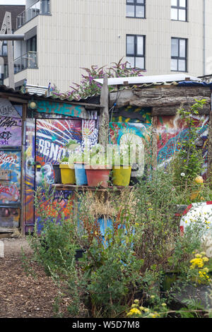 Nomadische Gemeinschaft Gardens London Stockfoto