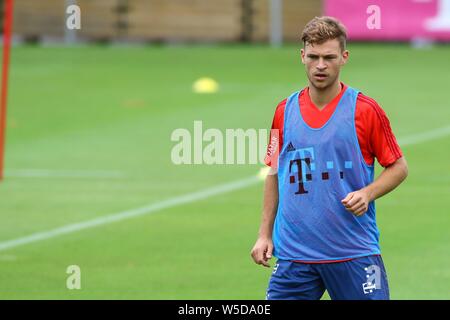 München, Deutschland. 28. Juli 2019. München, Deutschland 28. Juli 2019: 1. BL-19/20 - Bayern München Ausbildung 28.07.2019 Joshua Kimmich (Bayern München) handeln. Einzelnes Bild. | U | Verwendung der weltweiten Kredit: dpa/Alamy leben Nachrichten Stockfoto