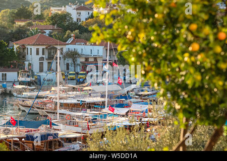 Schönen mediterranen Stadt Kas in der Türkei. Stockfoto