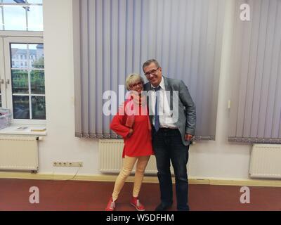 Alexander G. Schäfers und Monika Ehrhardt-Lakomie Bernau Stockfoto