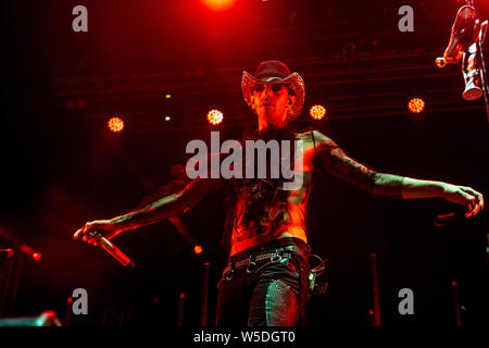 Grugliasco, Turin, Italien 27.Juli 2019 Achille Lauro live auf Gruvillage Festival 2019 © Roberto Finizio / alamy Stockfoto