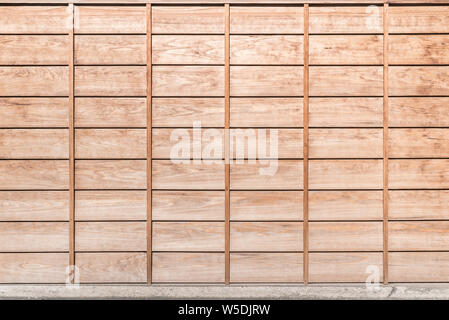 Im japanischen Stil Holzplatte Wand als Hintergrund verwenden Stockfoto