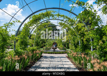 Das Cottage Garten RHS Wisley. Stockfoto