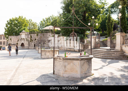 Fünf gut Platz in Zadar, Dalmatien, Kroatien Stockfoto