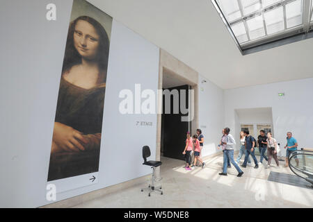 Die MONA LISA, DIE VORÜBERGEHEND IN DER GALERIE MEDICI Stockfoto