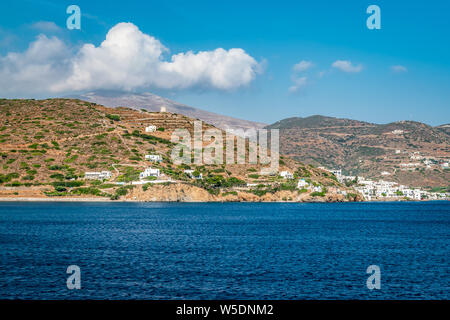 Landschaft der Insel Amorgos, Griechenland. Stockfoto