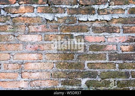 Vintage Red brick wall Textur grunge Hintergrund Stockfoto