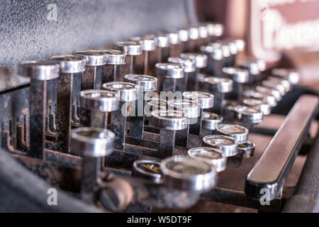 Popeye Village Malta - Juli 19., 2019. Interieur der Zimmer im Popeye Village in Malta. Auch Sweethaven Village bekannt. Es ist ein Film set Purpos Stockfoto