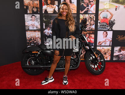 Kinya Claiborne nimmt an den 10. Jahrestag von Kiehl's LifeRide für amfAR profitieren zu HIV/AIDS-Forschung in Century City am Westfield Century City in Century City am 27. Juli 2019. Stockfoto