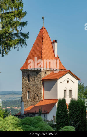 Der ropemaker Tower, alte Sighisoara, Rumänien Stockfoto