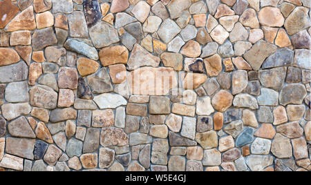 Naturstein Mauer oder Zaun Textur Stockfoto