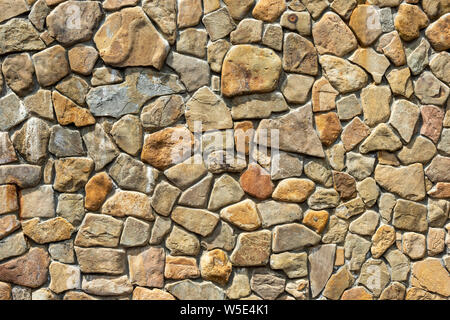 Naturstein Mauer oder Zaun Textur Stockfoto
