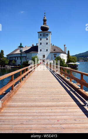 Schloss Ort, See schloss, Seeschloss Ort, Gmunden, Österreich, Europa Stockfoto