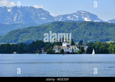 Schloss Ort, See schloss, Seeschloss Ort, Gmunden, Österreich, Europa Stockfoto