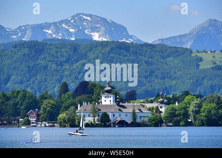 Schloss Ort, See schloss, Seeschloss Ort, Gmunden, Österreich, Europa Stockfoto