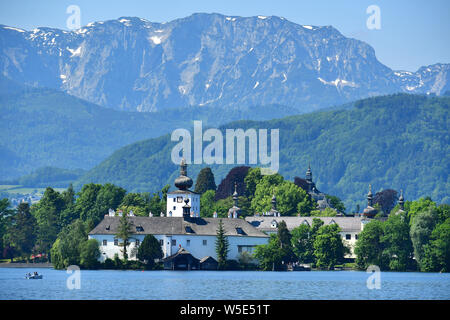 Schloss Ort, See schloss, Seeschloss Ort, Gmunden, Österreich, Europa Stockfoto