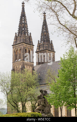 Kirche der Heiligen Petrus und Paulus in Visegrad. Prag. Der Tschechischen Republik Stockfoto