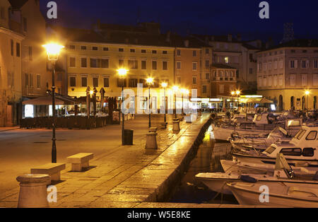 Hafen in Rovinj. Istrien. Kroatien Stockfoto