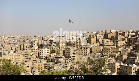 Panoramablick auf die Stadt von Amman, Jordanien. Stockfoto