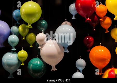 Ballons aus Murano Glas auf der Insel Murano in Venedig. Stockfoto