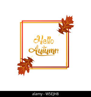 Hallo Herbst Hintergrund Stockfoto