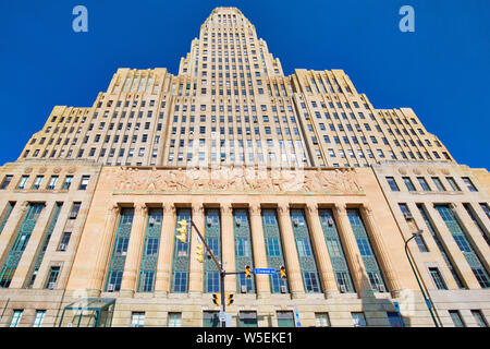 Buffalo, USA-20 Juli, 2019: Buffalo Rathaus, den 378 m hohen Gebäude ist der Sitz der Stadtverwaltung, einem der größten und höchsten municip Stockfoto