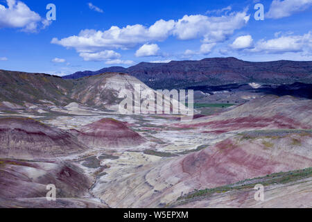 Des Oregon Painted Hills ist eine der drei Einheiten der John Day Fossil Beds National Monument, im Wheeler County, Oregon. Es Gesamt 3,132 acr Stockfoto