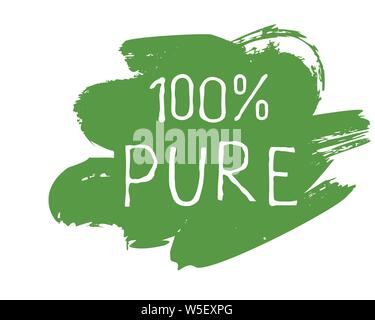 Organisches Produkt label und hochwertiges Produkt Abzeichen. Bio reine gesunde Eco Bio Lebensmittel, Bio und natürliches Produkt, das Symbol. Embleme für Cafe, Verpackung Stock Vektor