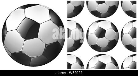 Nahtloses Design Muster auf weißem Abbildung isoliert Stock Vektor