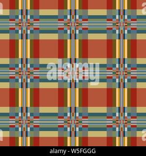 Geometrische textile nahtlose Muster im ethnischen Stil. Stock Vektor