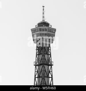 Details von Lattice Hafen in Hakata Turm in Hakata, Fukuoka, Japan, Asien. Stockfoto