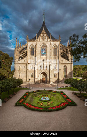 Dom der heiligen Barbara in Kutna Hora, Tschechische Republik Stockfoto