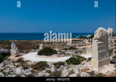 Skulpturenpark in Ayia Napa, Zypern Stockfoto