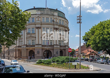 NIS, Serbien - Juni 15, 2019: Bau der Universität Nis von der Festung, Serbien Stockfoto