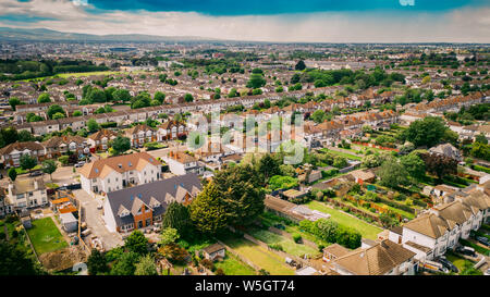 Dublin Luftaufnahme von Beaumont Village Stockfoto