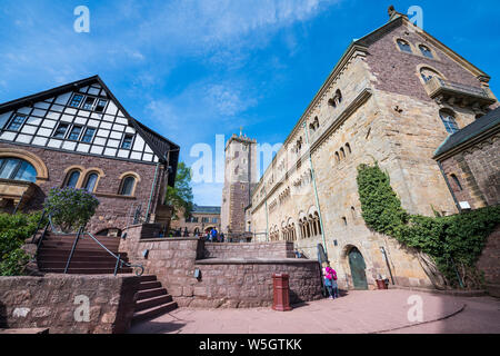 Wartburg, UNESCO-Weltkulturerbe, Thüringen, Deutschland, Europa Stockfoto