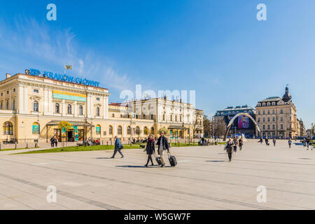 Krakau Glowny, der alte Hauptbahnhof, Krakau, Polen, Europa Stockfoto