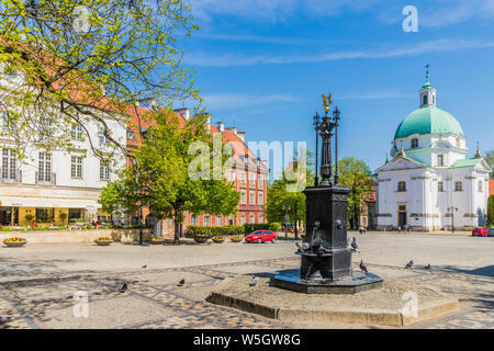 Kirche St. Kazimierz in der neuen Stadt, Warschau, Polen, Europa Stockfoto