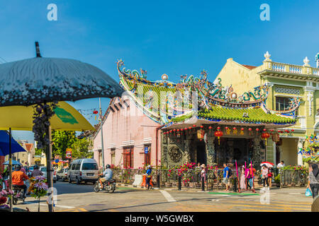 Choo Chay Keong Tempel in George Town, UNESCO-Weltkulturerbe, Insel Penang, Malaysia, Südostasien, Asien Stockfoto