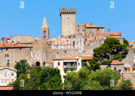 Anzeigen von Capalbio, Provinz Grosseto, Maremma, Toskana, Italien, Europa Stockfoto