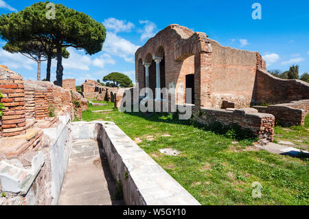 Domus del Ninfeo, archäologische Stätte Ostia Antica, Ostia, der Provinz von Rom, Latium, Italien, Europa Stockfoto