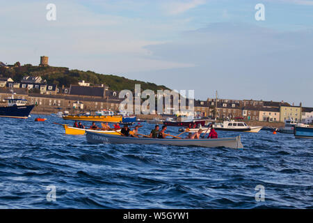 Der Staub Warenkorb Trophy - Scilly-inseln ist Freitag Männer Pilot Gig Rennen Stockfoto