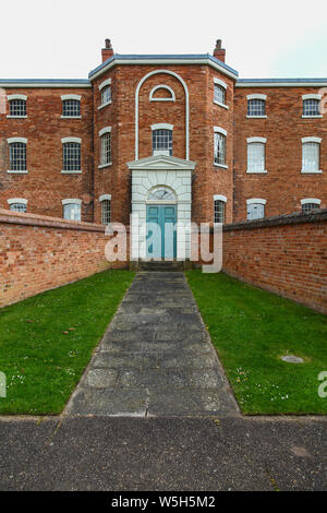 Die vordere oder Fassade der Southwell Workhouse, Southwell, Nottinghamshire, England, Großbritannien Stockfoto