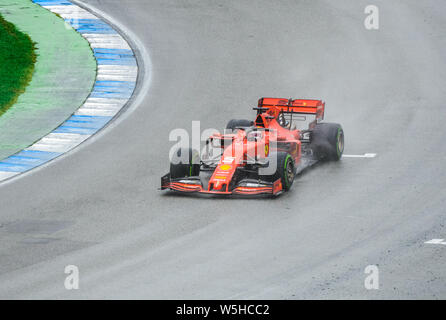 Formel 1 GP Deutschland in Hockenheim, 28. Juli 2019: Ferrari, Sebastian Vettel Stockfoto