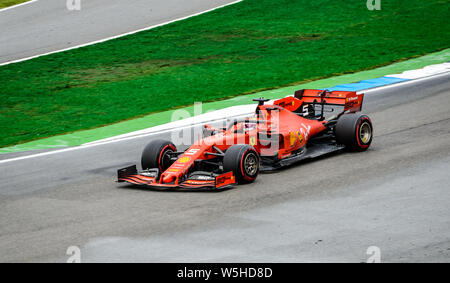 Formel 1 GP Deutschland in Hockenheim, 28. Juli 2019: Ferrari, Sebastian Vettel Stockfoto
