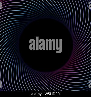 Abstrakte Informationen Technologie im 3D-Hintergrund mit einem farbigen verdrillte Leitungen. Stock Vektor