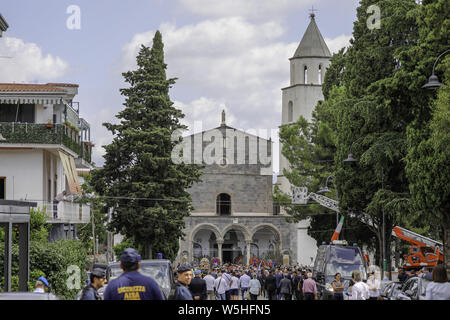 Mai 15, 2019, Neapel, Neapel, Italien: Italien 07/29/2019 Somma VESUVIANO (NA) Beerdigungen Der carabiniere Mario Cerciello Rega in Rom getötet durch zwei Amerikaner. Quelle: Fabio Sasso/ZUMA Draht/Alamy leben Nachrichten Stockfoto