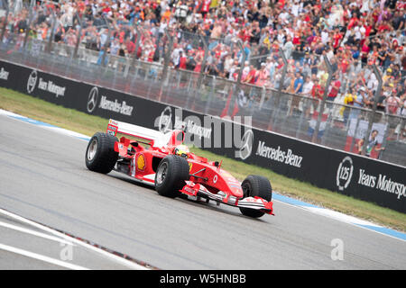 Hockenheim, Deutschland. 28. Juli 2019. Mick SCHUMACHER (D, Scuderia Ferrari) treibt die Ferrari F 2004, Aktion, Rennen am 28.07.2019, Formel 1, Grand Prix von Deutschland in Hockenheim/Deutschland vom 26.07. - 28.07.2019, Saison 2019, | Verwendung der weltweiten Kredit: dpa/Alamy leben Nachrichten Stockfoto