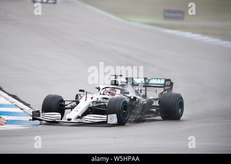 Hockenheim, Deutschland. 28. Juli 2019. Lewis Hamilton (GBR, Mercedes-AMG PETRONAS Motorsport), Aktion, Rennen am 28.07.2019, Formel 1, Grand Prix von Deutschland in Hockenheim/Deutschland vom 26.07. - 28.07.2019, Saison 2019, | Verwendung der weltweiten Kredit: dpa/Alamy leben Nachrichten Stockfoto