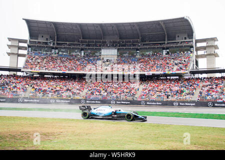 Hockenheim, Deutschland. 28. Juli 2019. Robert Kubica (POL, ROKiT Williams Racing), Aktion, Rennen am 28.07.2019, Formel 1, Grand Prix von Deutschland in Hockenheim/Deutschland vom 26.07. - 28.07.2019, Saison 2019, | Verwendung der weltweiten Kredit: dpa/Alamy leben Nachrichten Stockfoto